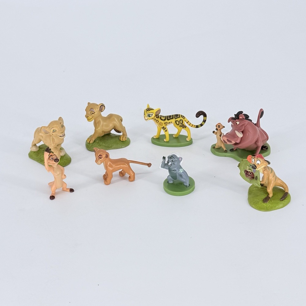 Disney Lion King PVC Figures Lot Simba Timon Pumbaa Bunga 8pc